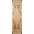 thumbnail image 2 of Bowery Hill Rectangular Birchwood Folding Banquet Table in Silver, 2 of 4