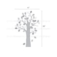 thumbnail image 2 of Pattern Tree with Leaves Vinyl Wall Sticker - Spring with Latte Brown, 2 of 2