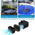 thumbnail image 2 of Outdoor Solar Fountain 1.4W Solar Pump Fountain With 4 Support Rods And 6 Styles Solar Waterfall Fountain Max 65Cm High For Garden, Birdbath, Pond, Pool, Patio, 2 of 5