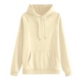 thumbnail image 4 of longantii Sweatsuits Women 2 Piece Outfit Casual Oversized Hoodie Sweat Set Matching Lounge Track Suit Comfy Sets Clothing Beige M, 4 of 7