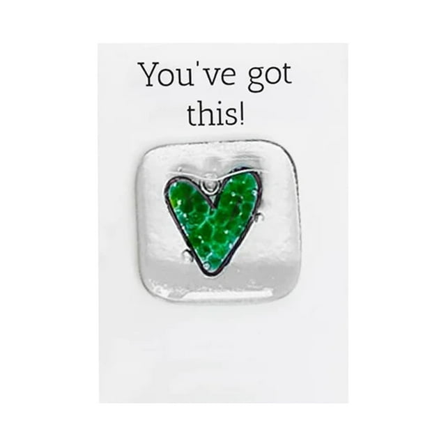 Xihbxyly Lista de Deseos Regalo de Recuerdo de Corazón de Vidrio de Bolsillo Regalo de Recuerdo de Corazón de Vidrio de Bolsillo