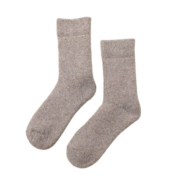 Decodeary 1 Pair Winter Socks Thermal Hosiery Leisure Foot Warmer Middle Tube Breathable Clothing Dressing Footwear Accessory Pink Men 1Set