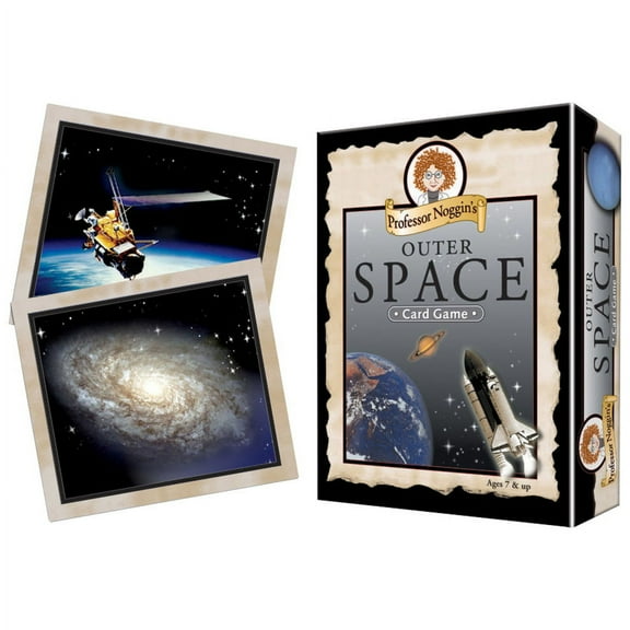 Outset Media Professor Noggin's Card Games: Explore Outer Space with Prof. Noggin Outer Space Card Games