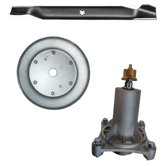 Spindle, Blade, & Pulley Fits Poulan Replaces 531307224