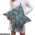thumbnail image 5 of Ambesonne Retro Fabric by the Yard Upholstery, Flora Branches Ornament Art, 3 Yards, Dark Slate Blue and Beige, 5 of 5