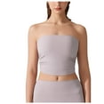 thumbnail image 1 of Dealovy Tube Tops for Women Strapless Going out Tops Built in Bra Sleeveless Ruched Summer Crop Top, 1 of 5
