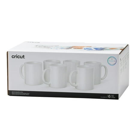 UPC: 0093573372421 | Cricut® Ceramic Mug Blank  White – 12 oz/340 ml (6 ct)  12 oz