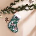 thumbnail image 7 of Yiaed Tropical Leaves Print Christmas Stockings, Christmas Stockings Hanging Ornaments, Christmas Stockings for Family Christmas Holiday Decorations, 7 of 7