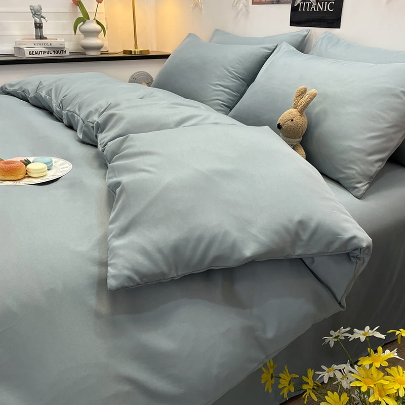 1pc Double Quilt Cover Solid Color Single Funda Nordica Cama 150