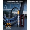 thumbnail image 2 of Mini Electric Bike Pump, 4X Faster 160 PSI Tire Pump with Guage Auto Stop, Portable Bicycle Presta Valves for Road Bike, Motorcycle, Mountain Car, Sports Ball, 2 of 4