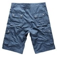 thumbnail image 2 of Men's Classic Relaxed Cargo Short Lightweight Multi Pocket Casual Outdoor Hiking Shorts(1Slate Blue,36), 2 of 4