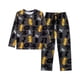 thumbnail image 1 of Pijama Batman Niño Playera Manga Larga y Pantalón Brush Negro Talla 12, 2 Piezas, 1 of 4