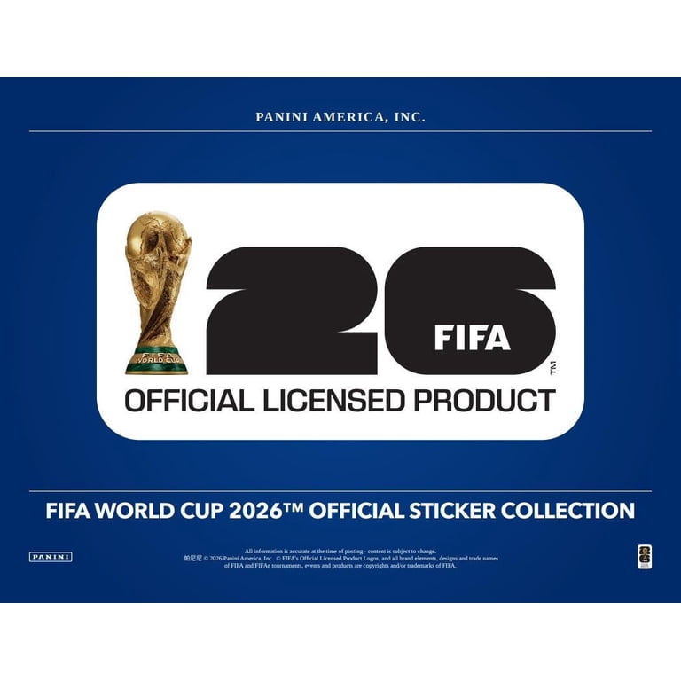 2026 Panini FIFA World Cup Soccer Sticker Hardcover Album