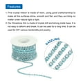 thumbnail image 4 of Uxcell 10 Yard 3mm Crystal Rhinestone Diamond Close Chain Trim for Sewing,Crafts,White Gems Blue Base, 4 of 5
