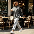 thumbnail image 6 of Trgacdwlo Womens Mockneck Sweatshirt Leopard Print Women Raglan Long Sleeve Shirt Fall Winter Streetwear Pullover Sweaters for Women with Pocket, 6 of 6