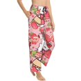 thumbnail image 2 of Saiise Sanrio Br Womens Pama Pants Stretch Comfy Lounge Pants Drawstring Sleep Bottoms with Pockets, 2 of 7