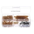thumbnail image 2 of TARUOR 100pcs Terminal Carp Fishing Tackle Safety Clips with Pins Tail Rubber Tubes Sleeves Quick Change, 2 of 6