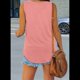 thumbnail image 5 of Camisetas Sin Mangas con Cuello en V para Mujer, Color Rosa, Talla L, 5 of 6