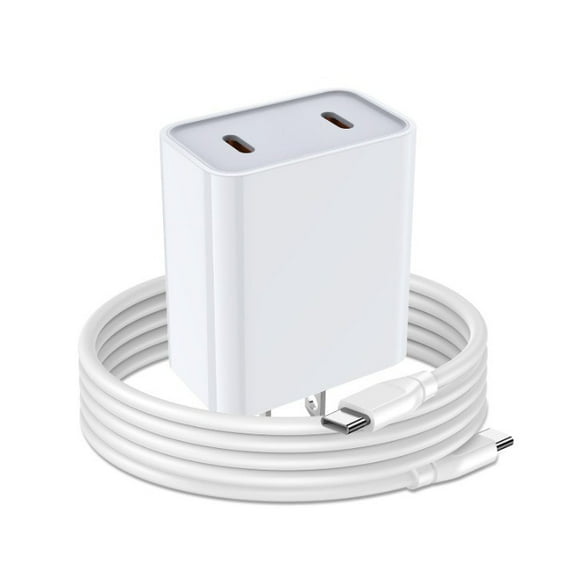 Samsung Charger Fast Charging Cord Android Charger for Samsung Galaxy A17 A16 A15 5G A35 A55 S24 Ultra A25 S23 FE S22 Google Pixel 8, 20W 2 Port USB C Phone Wall Plug Block, 6FT 40W Type C to C Cable