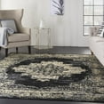 thumbnail image 5 of Nourison Grafix Persian Black 7'10" x 9'10" Area Rug, (8x10), 5 of 9