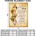 thumbnail image 6 of Custom Blanket with Pictures for Mom Gift,I Love You Mothers Day Blanket Gift, Personalized Mom Blankets,Super Soft Warm Customizable Blanket Gifts for Mom/Women, 6 of 6