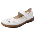 thumbnail image 1 of Ballerines pour Femmes, Chaussures Décontractées à Enfiler avec Bout Rond Respirant, Bride Ajustable pour un Confort Toute la Journée, 1 of 9