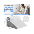 thumbnail image 5 of Almohada Cojín Anti reflujo Grande Lab.G Gris, Blanco, 5 of 5