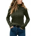 thumbnail image 5 of Sweaters for Women 2025 Fall Winter Long Sleeve Turtleneck Knitted Sweater Jumper Top Womens Pullover Sweaters, 5 of 8