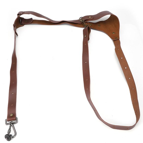 Herwey Camera Shoulder Harness,Camera Shoulder Strap,Leather Camera Shoulder Strap Universal Adjustable Shoulder Harness for DSLR Cameras DV