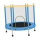 thumbnail image 3 of Trampolín para niños con recinto silencioso, red para saltar, para entrenamiento en interiores y exteriores en casa azul, 3 of 8
