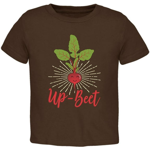 Vegetable Beet Upbeat Up-Beet Toddler T Shirt Brown 4T