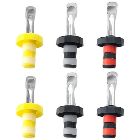 

Ekeka Free Shipping 6pcs Champagne Sealer Manual Assorted Color Wine Stopper Bottle Cork Leak Proof