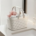 thumbnail image 3 of Toycle Handheld Shower Basket Plastic Small Basket Storage Basket Woven Storage Basket Bathroom Underwear Frame Carrying Basket Shower Basket Shower Basket(H,Plastic), 3 of 6
