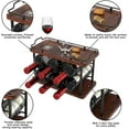 thumbnail image 4 of Wood Metal Wine Rack, 4 of 7