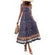 thumbnail image 1 of Vestido largo Zeagoo con estampado floral escalonado, playa hawaiana, talla XL, para mujer, 1 of 6