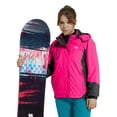 thumbnail image 4 of Wantdo Girl's Waterproof Fleece Skiing Jacket Kid's Warm Winter Coat Rosy 6/7, 4 of 10