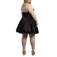 thumbnail image 2 of David’s Bridal, The Edit by DB Studio Women's Formal Tank Style Mikado Bubble Hem Mini Dress, 2 of 2