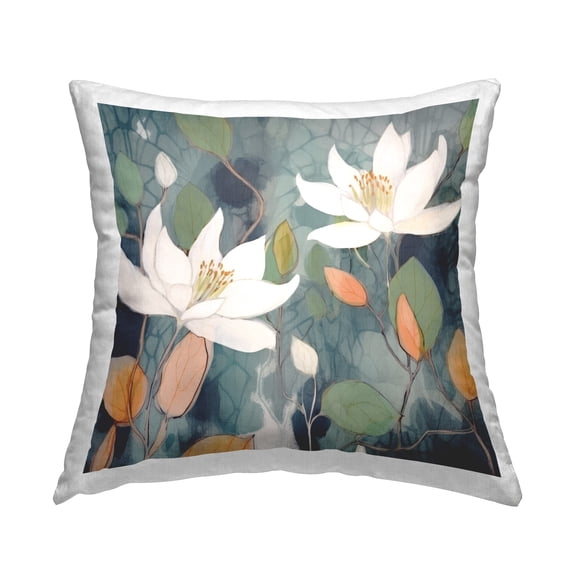 Stupell Industries Geometric Pond Lilies Decorative Printed Throw Pillow Design by Lazar Studio