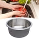 thumbnail image 5 of Fregadero De Cocina Redondo, Cuenco Individual De Acero Inoxidable 304 De 16,5 Pulgadas Con Acabado Cepillado, Para Barra De Cocina, De RV, 5 of 7