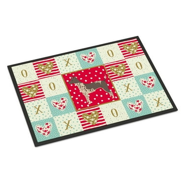 Carolines Treasures CK5904JMAT American Hairless Terrier Love Door Mat Indoor Rug or Outdoor Welcome Mat 24x36 Doormat