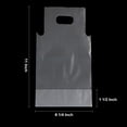 thumbnail image 2 of 100 PCS Take-Out Bags Cups Carrier Clear Handle Drink Carrier Drinking Plastic Packaging Bags Portable Transparent Beverage Containers Hanging Hole Liquid Pouches, 1.0 Mil-Clear-11 inch, 2 of 6