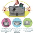 thumbnail image 3 of Grey, 1 pcs Portable Foldable Diaper Changing Pad Cover Mat Travel Nappy Bag, 3 of 5