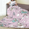 thumbnail image 6 of Vsdgher Llama Unicorn and Rainbow Ultra-Soft Micro flannel Blanket Throw Blankets for Couch Sofa, Bed (4 sizes)-50"x40", 6 of 7