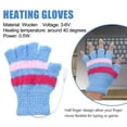 thumbnail image 2 of STOBOK 1Pair Heated Mitten Gloves USB Powered Wool Half Finger Winter Gloves, 2 of 5