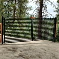 thumbnail image 2 of ALEKO Milan Style Dual Swing Steel Driveway Gate 18 feet Black with  Gate Opener, 2 of 15