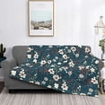 thumbnail image 2 of Yiaed Vintage Floral Print Blanket Throw Blanket Soft Cozy Flannel Blanket for Home Bed Sofa Couch Chair-40"x30", 2 of 6