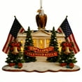 thumbnail image 3 of America 250 Merchandise, White House & Eagle Print Patriotic Themed Decor Acrylic Hanging for Patriot Collectors, Seasonal Celebrations, 3 of 5