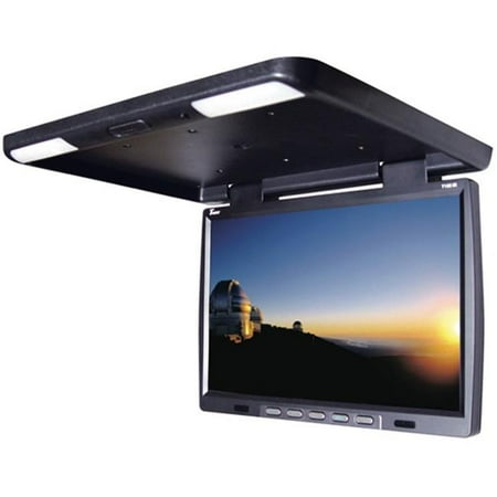 Uei T156ir 15 4 Inch Roof Mount Overhead Flip Down Lcd Car Monitor With Remote