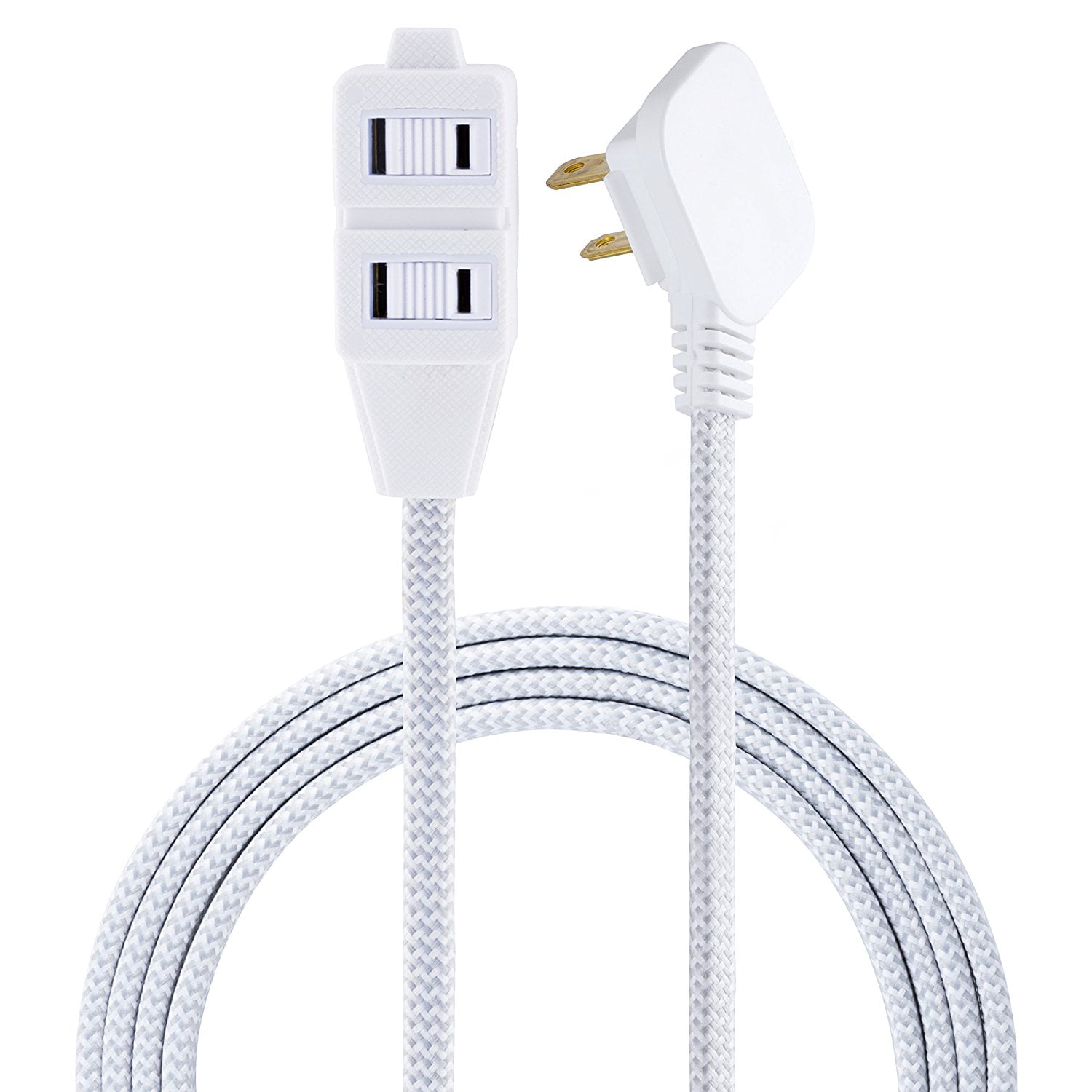 Cordinate Designer Extension Cord, 3-Outlet, Gray, 8 ft. Cord - Walmart ...