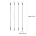 8pcs Stainless Restraint Cable Cupboard Hinge Flexible Braided